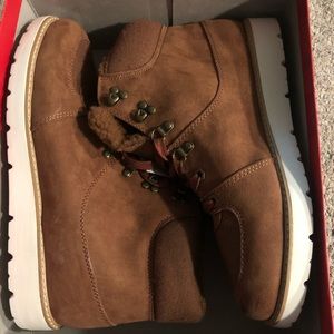 American Eagle Moore Cognac Hiker Boot Size 12